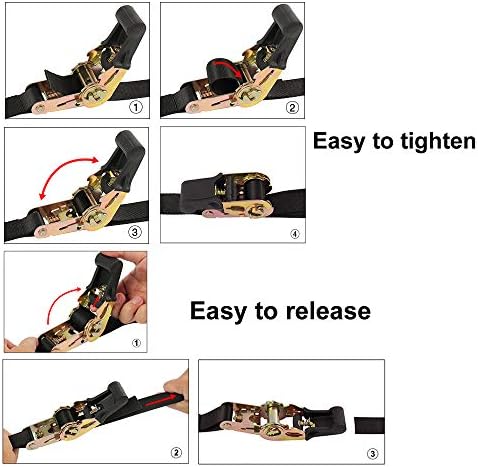 Ayaport Endless Ratchet Straps, 4FT Heavy Duty Cargo Tie Downs - Image 4