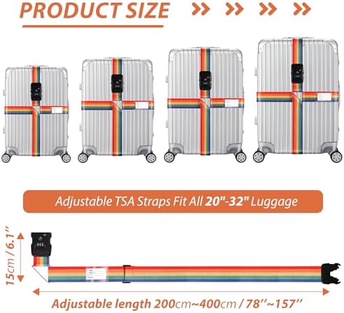 TSA Approved Luggage Straps - Image 3