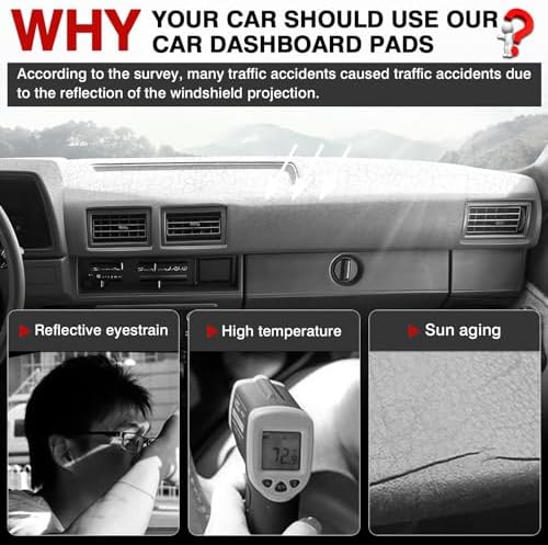 Autorder Dashboard Cover Mat for 1994 1995 Nissan Pathfinder/1994-1997 Nissan - Image 2