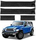 4PCS Door Sill Guards for Jeep Wrangler JL JLU 2018-2026 & Gladiator JT by Unknown