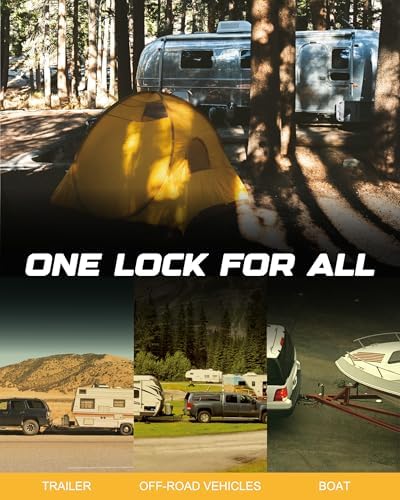 RETRUE Universal Coupler Lock Trailer Locks Ball Hitch Trailer Hitch Lock - Image 7