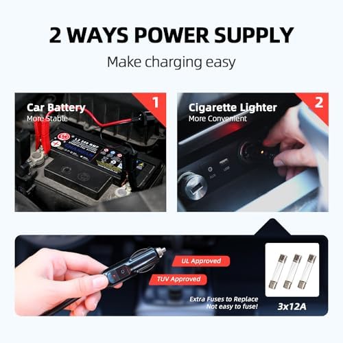 EFFIROSO Premium 10 in 1 Electric Scissor Jack Enhanced Safety 3 Ton Car Jack - Image 7