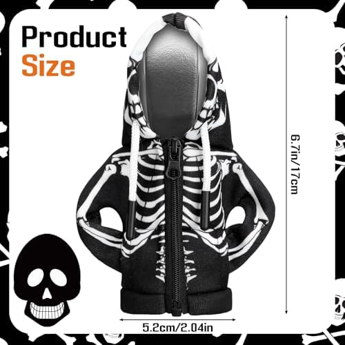 Wonderjune Halloween Car Gear Shift Hoodie Cover Decoration - Image 2