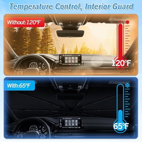 KUST Windshield Sun Shade Umbrella - Image 6