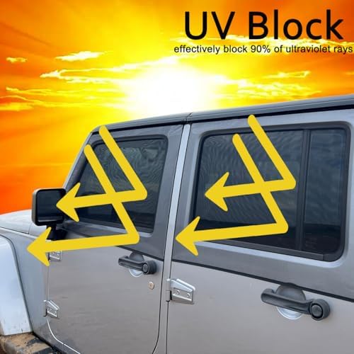 Rear Window Screen for Jeep, Window Shade for Jeep Wrangler - Image 3