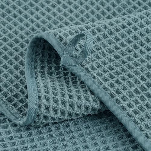 Microfiber Waffle Face Towels, 2 Pieces, Fast Drying, Lint Free 430 GSM - Image 3