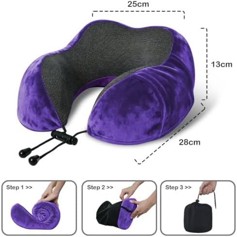 Travel Pillow, Memory Foam Neck Pillow - Image 5