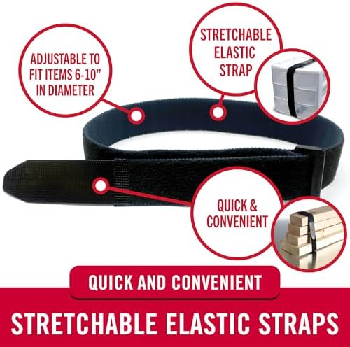 VELCRO Brand Elastic Cinch Straps - Image 2