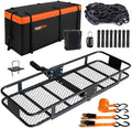 Hitch Mount Folding Trailer Cargo Carrier Basket 60" x 20" x 6" by Unknown