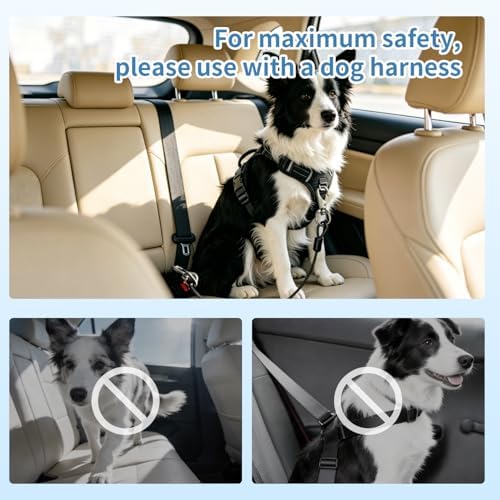 2pcs Dog Car Seat Belt, Chew Proof Pet Safety Belt - Image 6