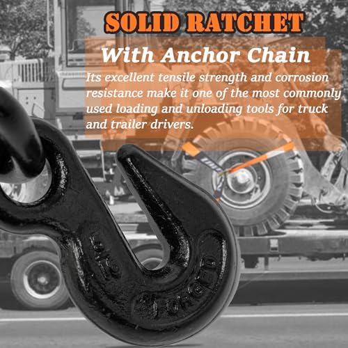 4 Pack Car Tie Down Straps for Trailers - Image 4