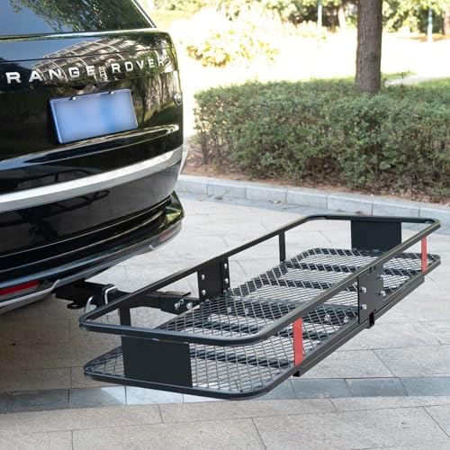 Fouwick 60"x 20"x 6" Folding Trailer Hitch Mount Cargo Carrier, 500LBS Capacity - Image 6