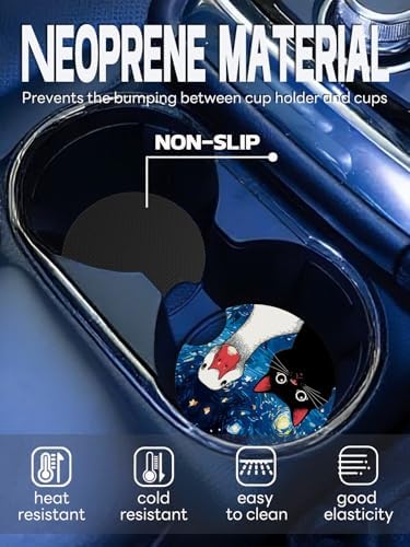 WOCOCN Car Coasters, Cup Holder Coasters - Image 2