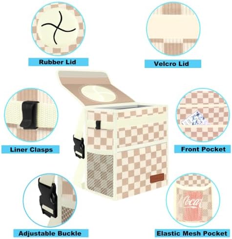 Femuar Leak Proof Car Trash Can - Image 3