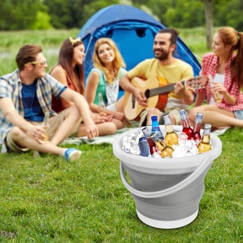Collapsible Bucket with Handle 10L, Portable Mop Bucket - Image 4