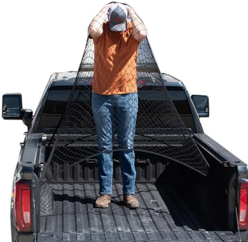 Upgraded Highly Elastic Truck Bed Cargo Net Organizer by TacoNets