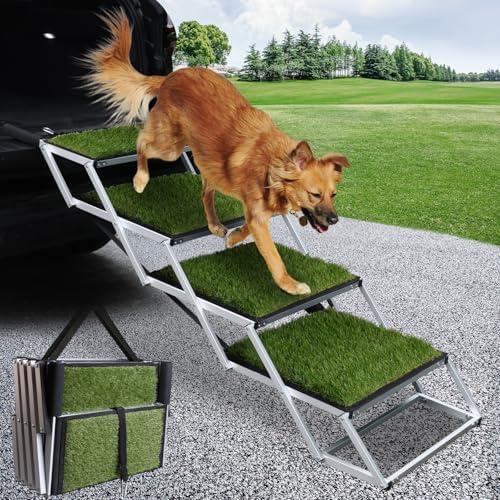 DGSL Folding Dog Stairs for Car by DGSL
