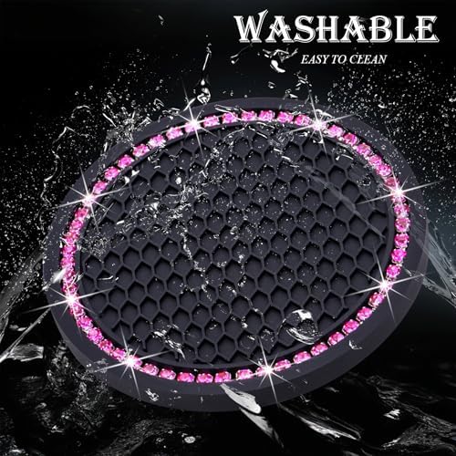 4PCS Bling Cup Holder Coaster, 2.75 Inch Auto Car Cup Holder Insert Coasters - Image 5