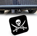 Trailer Hitch Cover for 2" Receivers Jolly Roger Pirate Flag, Skull by Beabes