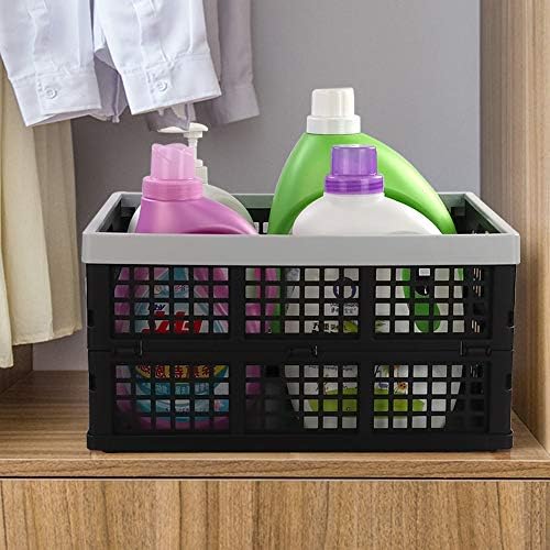 34-Liter Collapsible Milk Crates, Stackable Storage Basket - Image 3