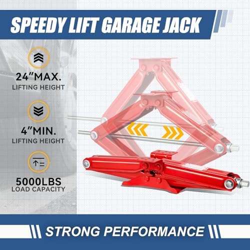 Auto Dynasty 2Pcs Scissor Jack, 2.5 Ton RV Travel Trailer Stabilizer Scissor - Image 3