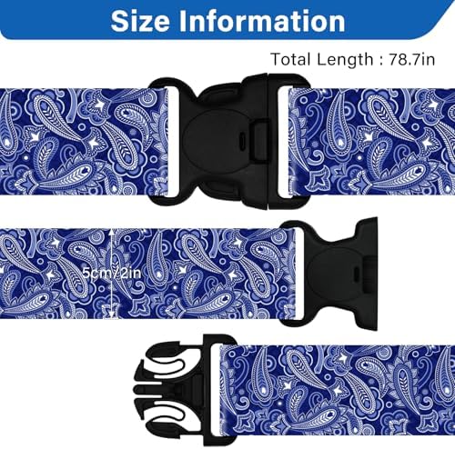 2 Pack Luggage Straps for Suitcases, Adjustable Travel Belt - Image 2