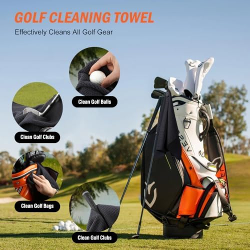 Magnetic Golf Towel, Ultra-Absorbent Microfiber Cleaning Towel - Image 3