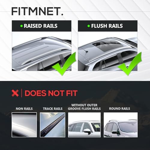 YZONA 53" Heavy Duty 300 LBS Universal Roof Rack Cross Bars - Image 2
