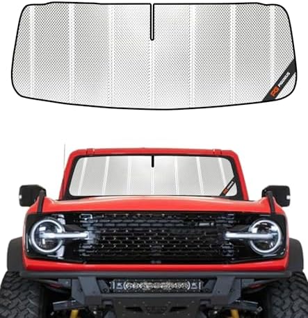 Pigenius Windshield Sun Shade for Ford Bronco 2021-2025. Full Coverage Rearview by Pigenius