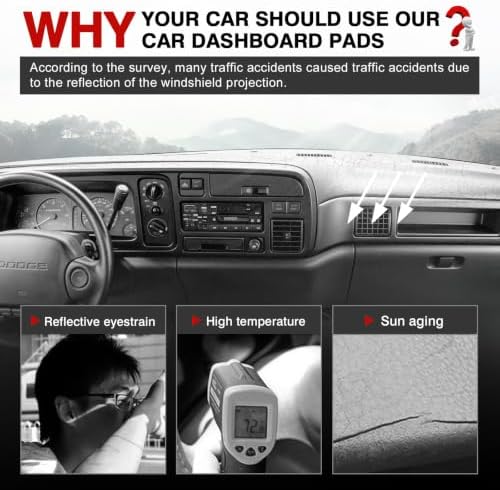 Autorder Gray Dashboard Cover Mat - Image 2