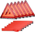 aikko Safety Triangle 6-Pack, Foldable Emergency Road Reflector Kit by Aikko