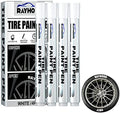KIMISS 4 Pack White Paint Pen White Paint Markers Pens Tire Marker White Oil by KIMISS