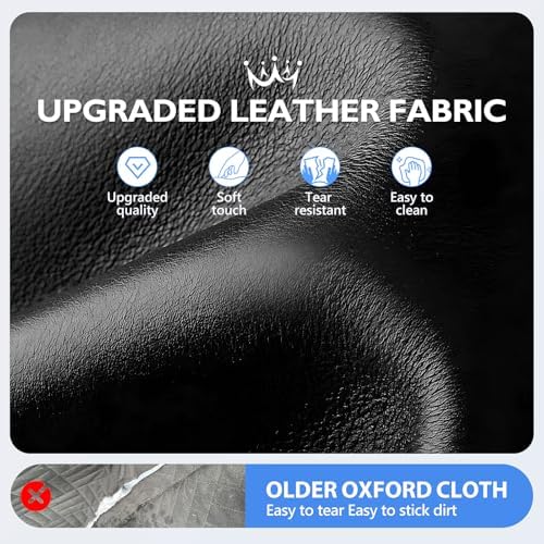 Hard Bottom Dog Car Seat Cover for Back Seat, PU Leather Extender - Image 2