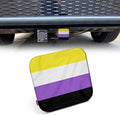Non-Binary Pride Flag Trailer Hitch Plug Cover LGBT NB Pride Community Flag by Beabes