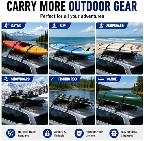 Soft Roof Rack for Jeep Wrangler 4xe Sahara AWD 2024-Present, Car Roof Carrier - Image 3