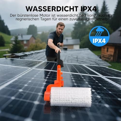 Solar Panel Cleaning Brush and Pole-Replacement Cleaning Brush Head - Image 4