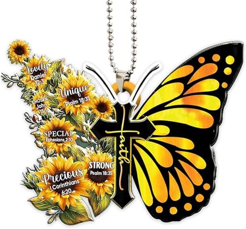 Butterfly Car Hanging Ornament, Hanging Charm Home Decoration Keepsake by Twpribarn