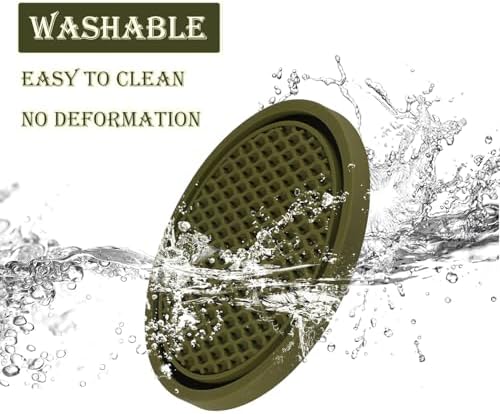 SINGARO Car Cup Coaster, Car Interior Accessories, Olive Green - Image 3