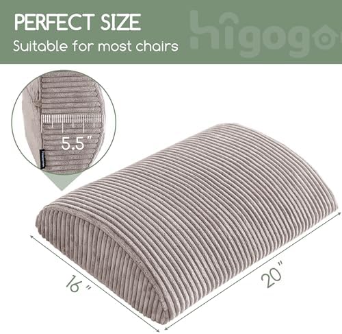 Lumbar Support Pillow for Recliner Chair/Accent Chair/Couch, Extra Large Memory - Image 2