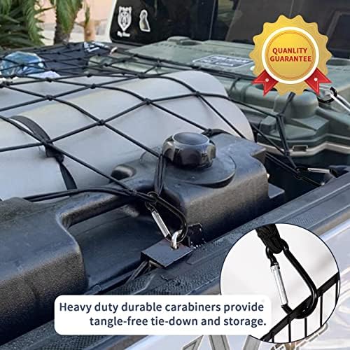 Cargo Net for Truck Pickup 4'x6' Stretches to 8'x12' Heavy Duty Truck Bed Cargo - Image 4