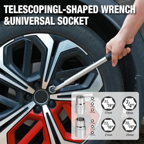 YELLOW JACKET Scissor Car Jack 2 Ton Tire Changing Kit - Image 4