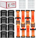 Wheel Chock Tie Down Kit Heavy Duty Trailer Tire Straps System by Autofonder
