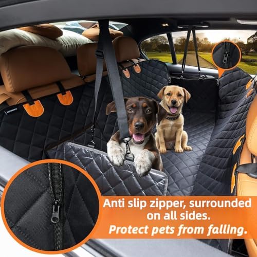 Dog Car Seat Cover for Back Seat, Heavy Duty Dog Hammock for Car - Image 3