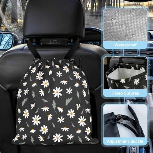 Daisy Flower Car Trash Bag - Image 3