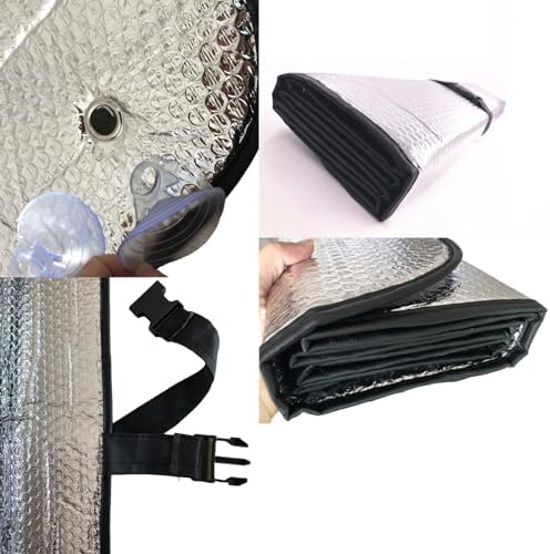 GWUSKDT Car Windshield Sunshade-Thicken 5-Layer Bubble Block Heat and Sun UV - Image 3