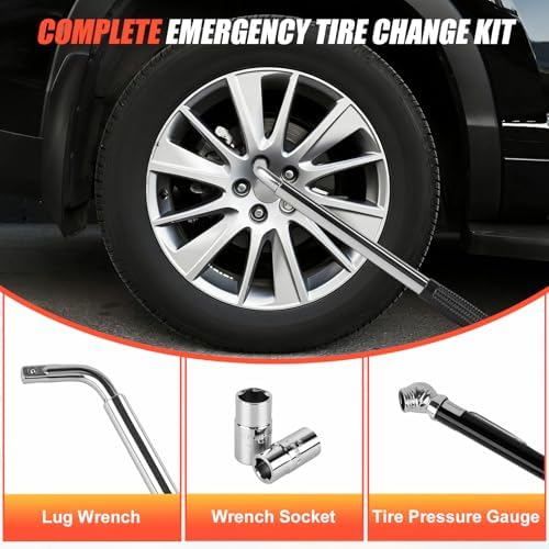 2 Ton Scissor Jack, 4409 Lbs Car Jack Kit - Image 5