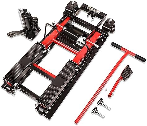 DNA Motoring Steel Hydraulic Motorcycle ATV Scissor Lift Jack Hoist Stand - Image 2
