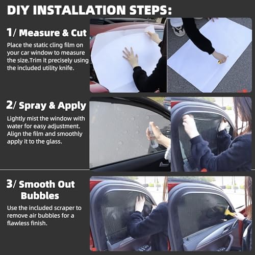 Car Windshield/Rear Window Sunshade Film - Image 5