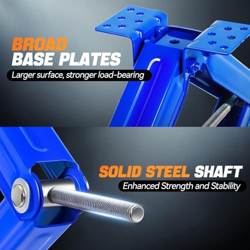 Auto Dynasty 2.5Ton Scissor Jacks 4 Pack, RV Stabilizer Leveling Scissor Car - Image 4