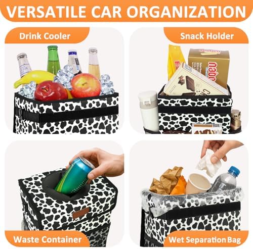 Vankor Car Trash Can with Lid Leak Proof Car Accessories - Image 5